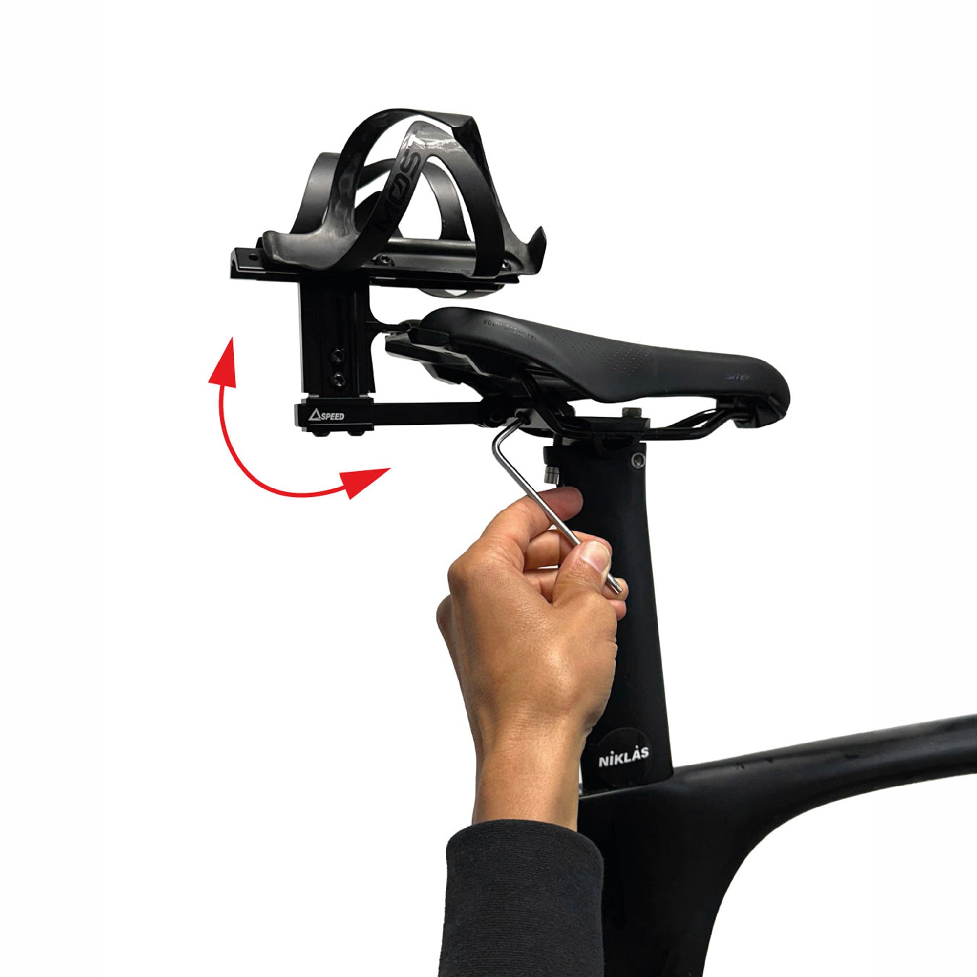 Rear hydration bottle holder