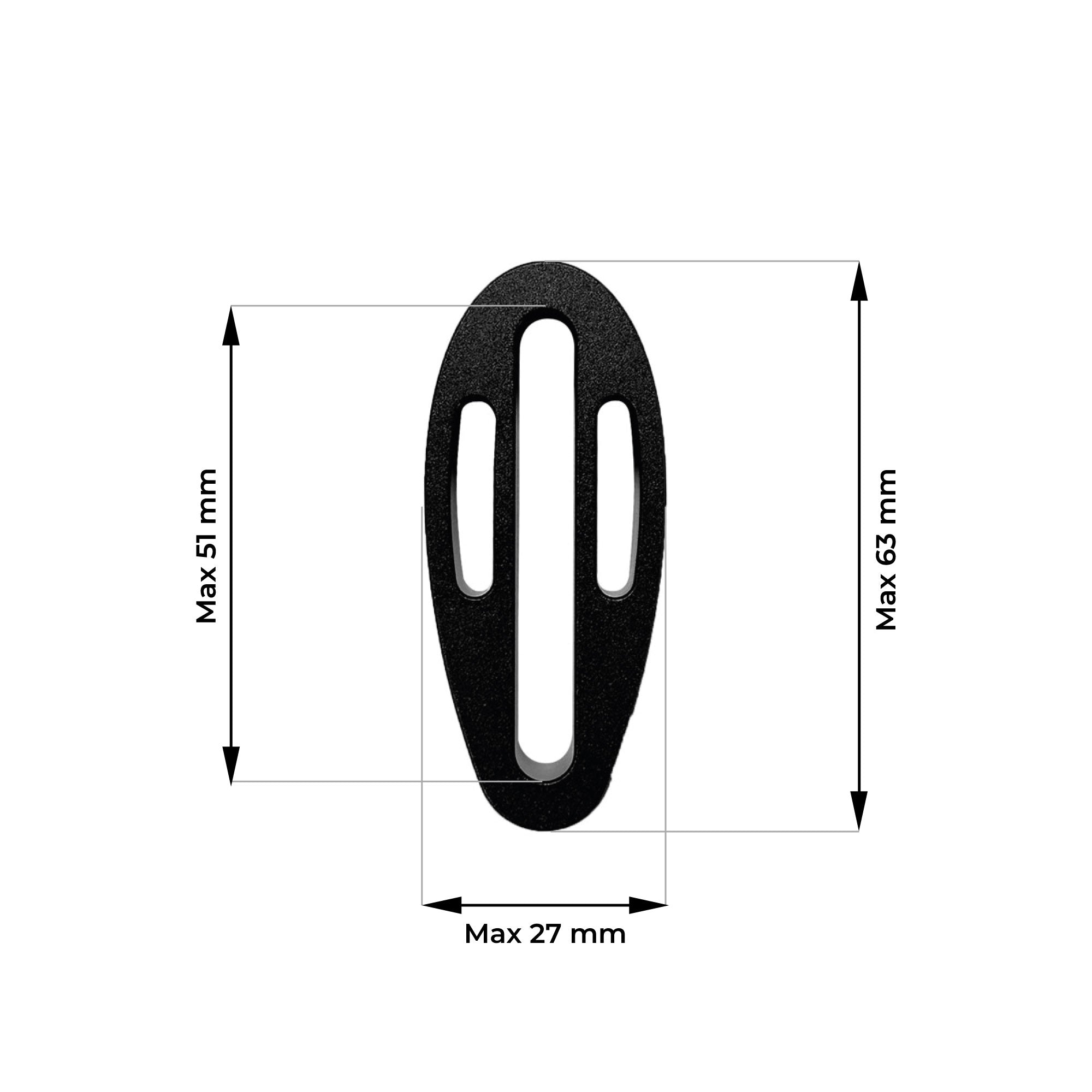 20mm Riser for universal adapter (single piece)