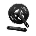 Crankset 165 mm per Shimano 12s + 58 fibra di carbonio / anello catena mono in alluminio