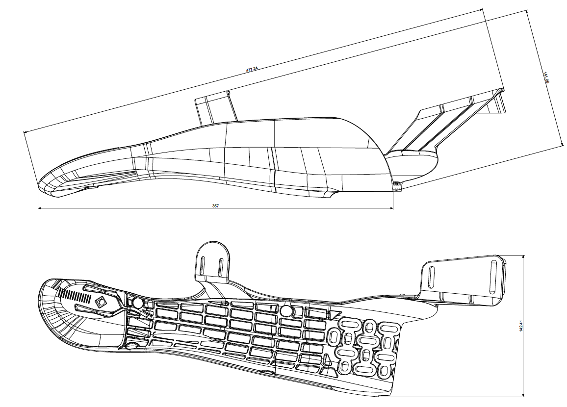 Delta Speed  size Small aero bar extension