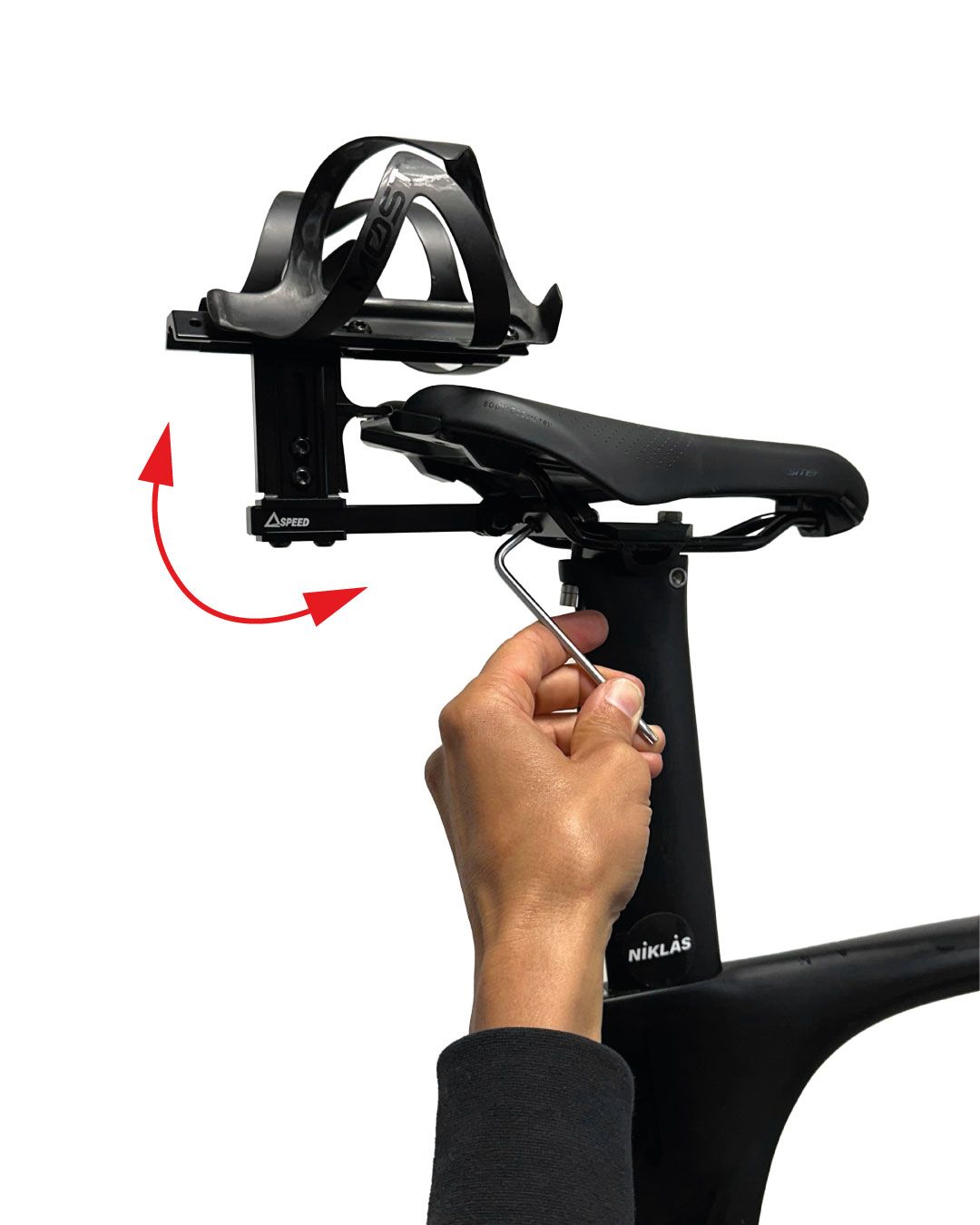 Rear hydration bottle holder